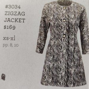 CAbi ZigZag Jacket #3034  Large NWOT